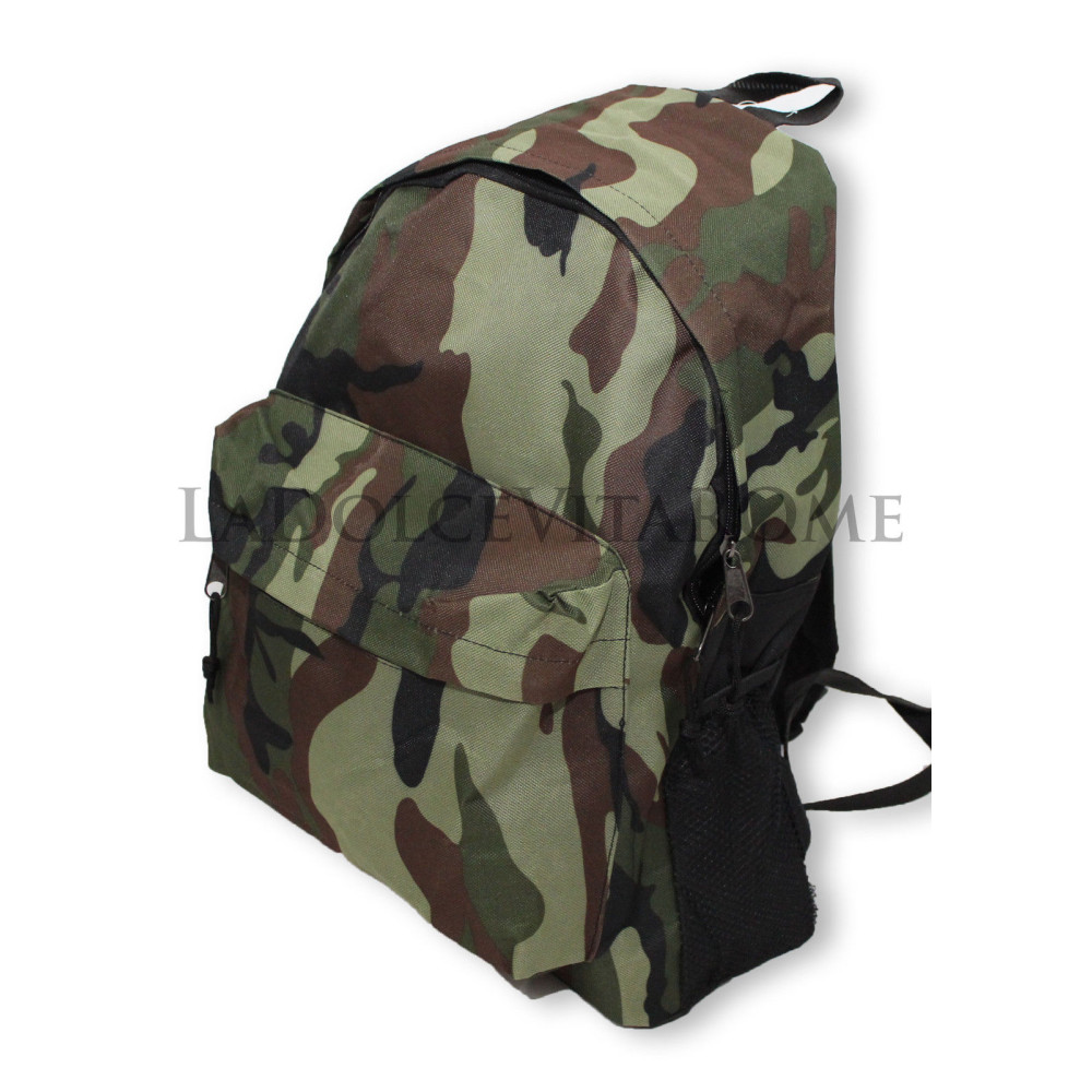 essenziale milano Zaino Trekking 25 Litri Borsa Militare Tattico Zaini Montagna da Viaggio Escursionismo Borse Campeggio Capiente (Camouflage Nero